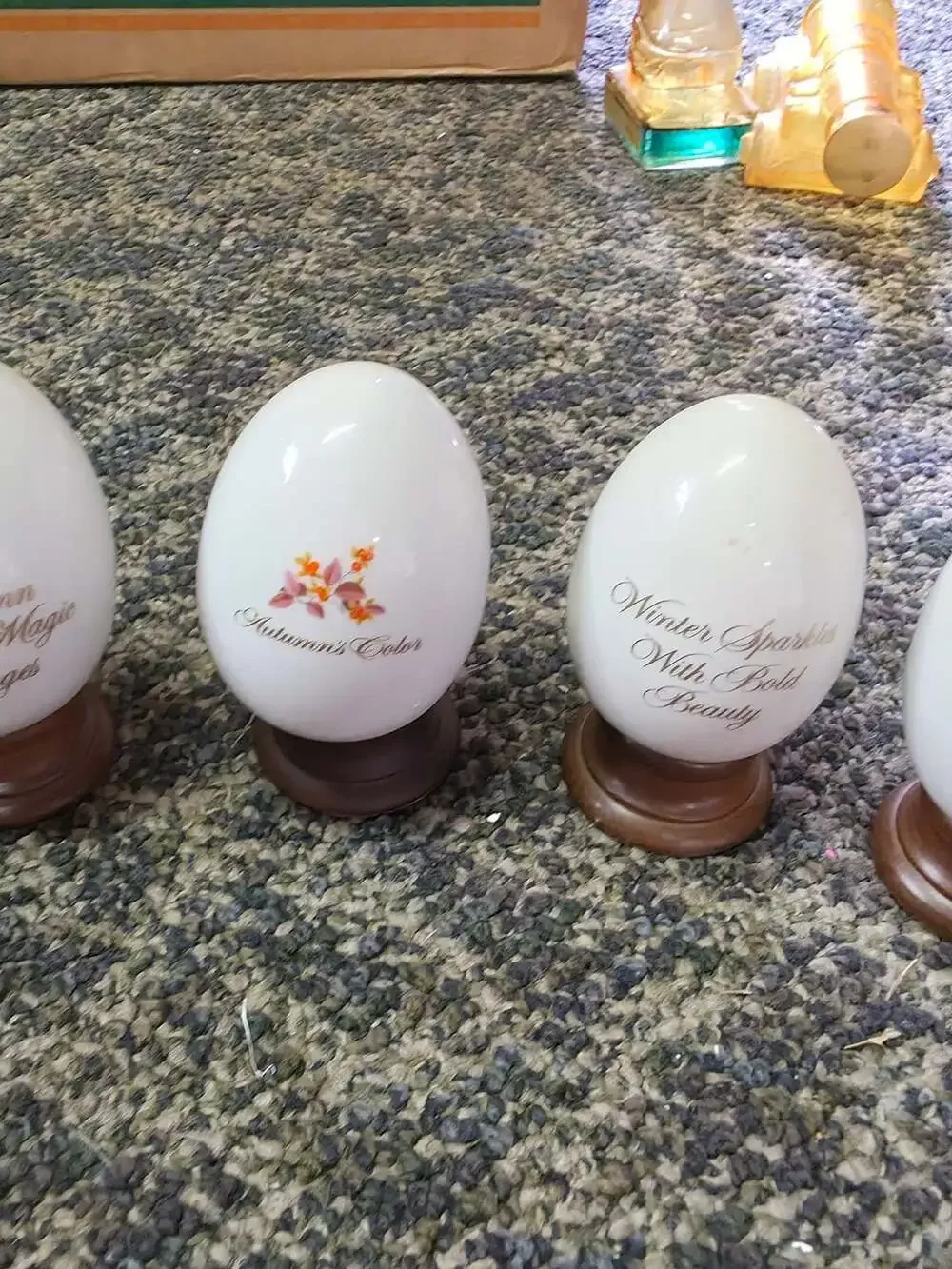 Avon Gifts Of Nature Porcelain Egg Set